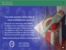 Tablet Screenshot of abrecon.org.br